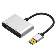 USB 3.0 to HDMI VGA Docking Adapter USB3.0 TO 1080P HDMI VGA Adaptor